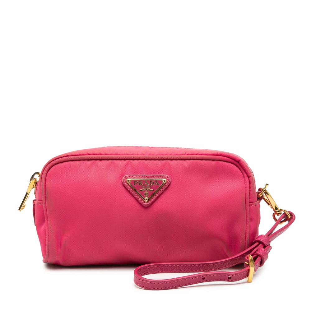 Prada Tessuto Wristlet Pouch Pre-Loved #315722P31B